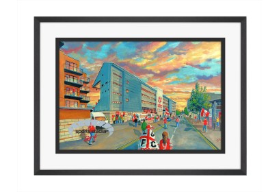 Brisbane Road Stadium 'Going to the Match' Fine Art Print - Leyton Orient FC
